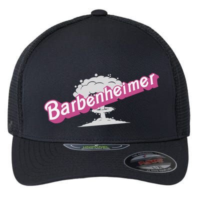 Barbenheimer In Pink Flexfit Unipanel Trucker Cap