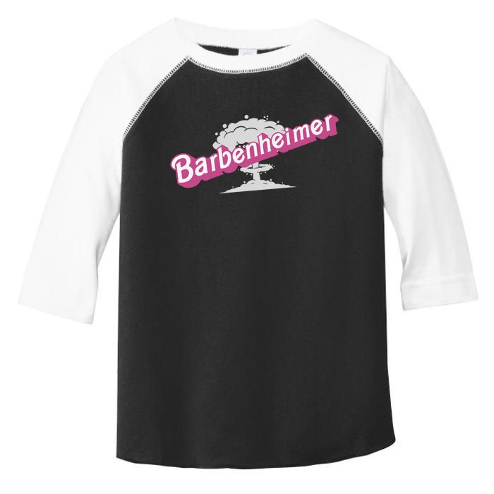 Barbenheimer In Pink Toddler Fine Jersey T-Shirt