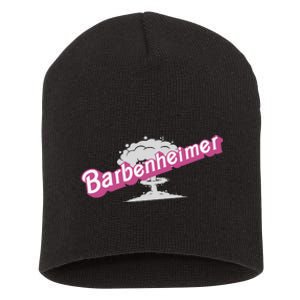 Barbenheimer In Pink Short Acrylic Beanie