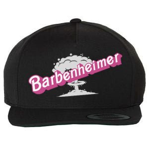 Barbenheimer In Pink Wool Snapback Cap