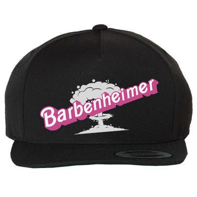 Barbenheimer In Pink Wool Snapback Cap