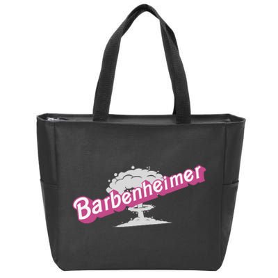 Barbenheimer In Pink Zip Tote Bag