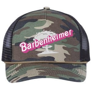 Barbenheimer In Pink Retro Rope Trucker Hat Cap