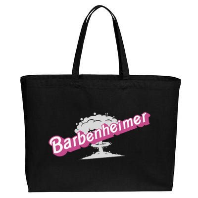 Barbenheimer In Pink Cotton Canvas Jumbo Tote