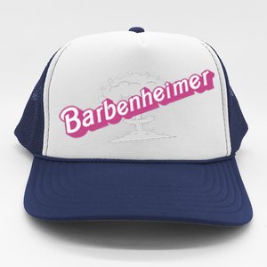 Barbenheimer In Pink Trucker Hat