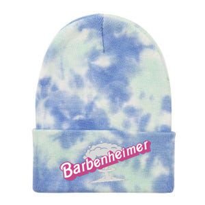 Barbenheimer In Pink Tie Dye 12in Knit Beanie