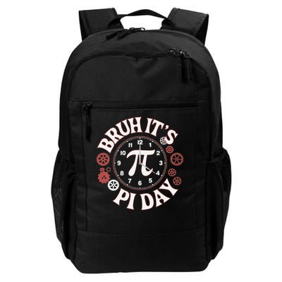 Bruh Its Pi Day Clock Gears Fun Math Design Daily Commute Backpack