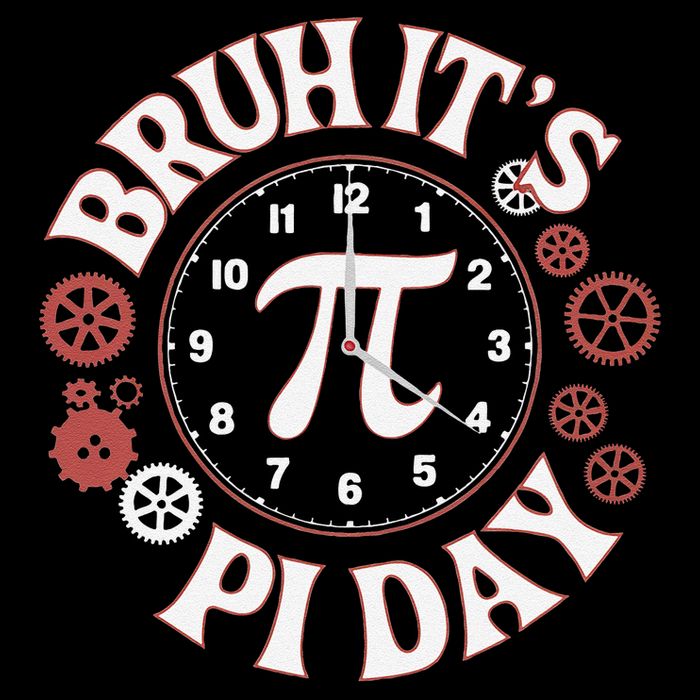 Bruh Its Pi Day Clock Gears Fun Math Design 16 in Basic Backpack