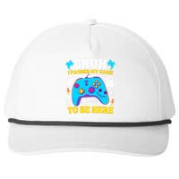 Bruh I Paused My Game To Be Here Funny Gamer Snapback Five-Panel Rope Hat