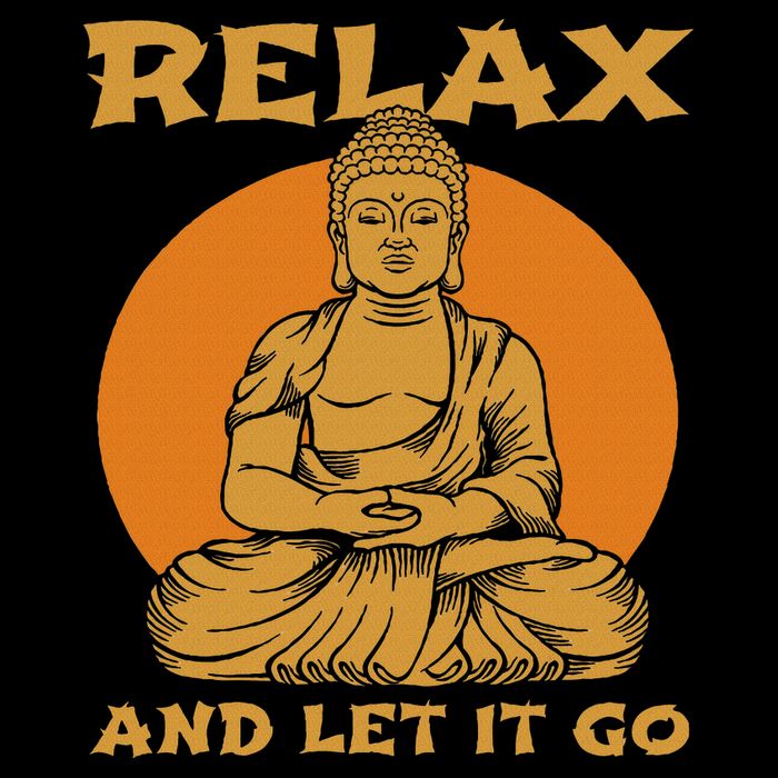Buddha Inner Peace Relax Let It Go Buddhist Wellness Gift 16 in Basic Backpack