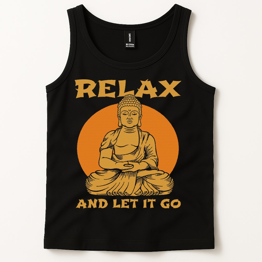 Buddha Inner Peace Relax Let It Go Buddhist Wellness Gift Tank Top