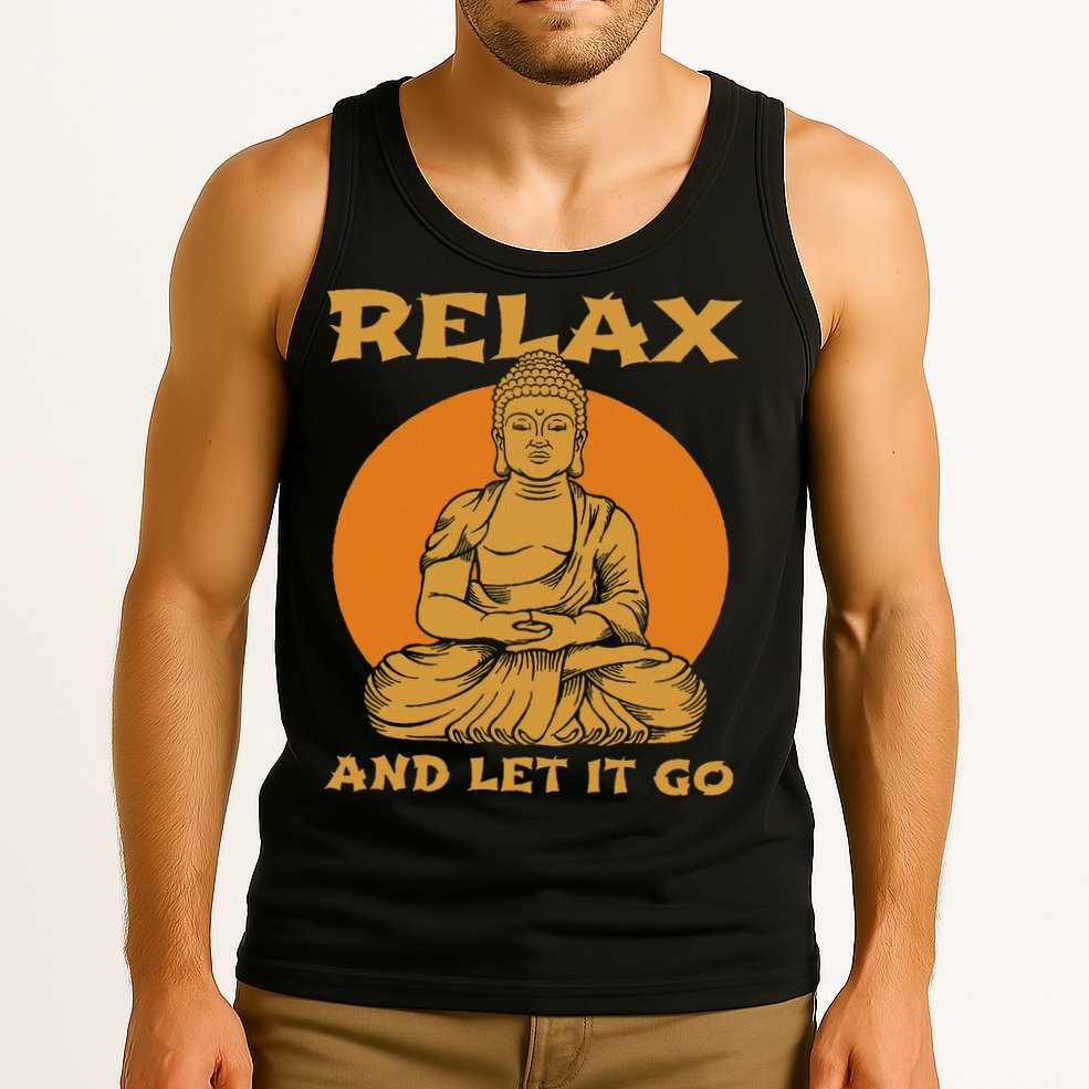 Buddha Inner Peace Relax Let It Go Buddhist Wellness Gift Tank Top