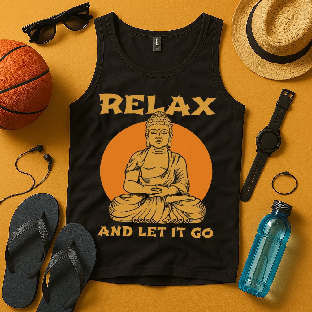 Buddha Inner Peace Relax Let It Go Buddhist Wellness Gift Tank Top