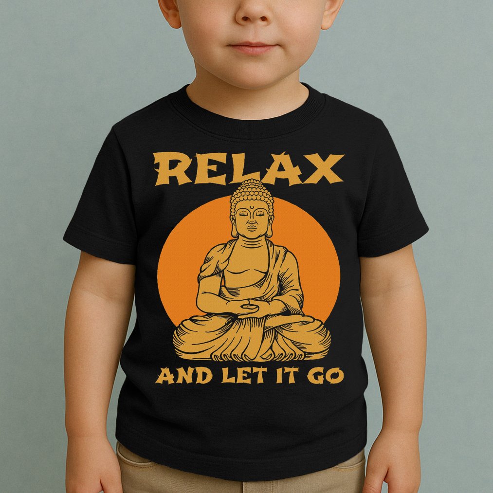 Buddha Inner Peace Relax Let It Go Buddhist Wellness Gift Toddler T-Shirt