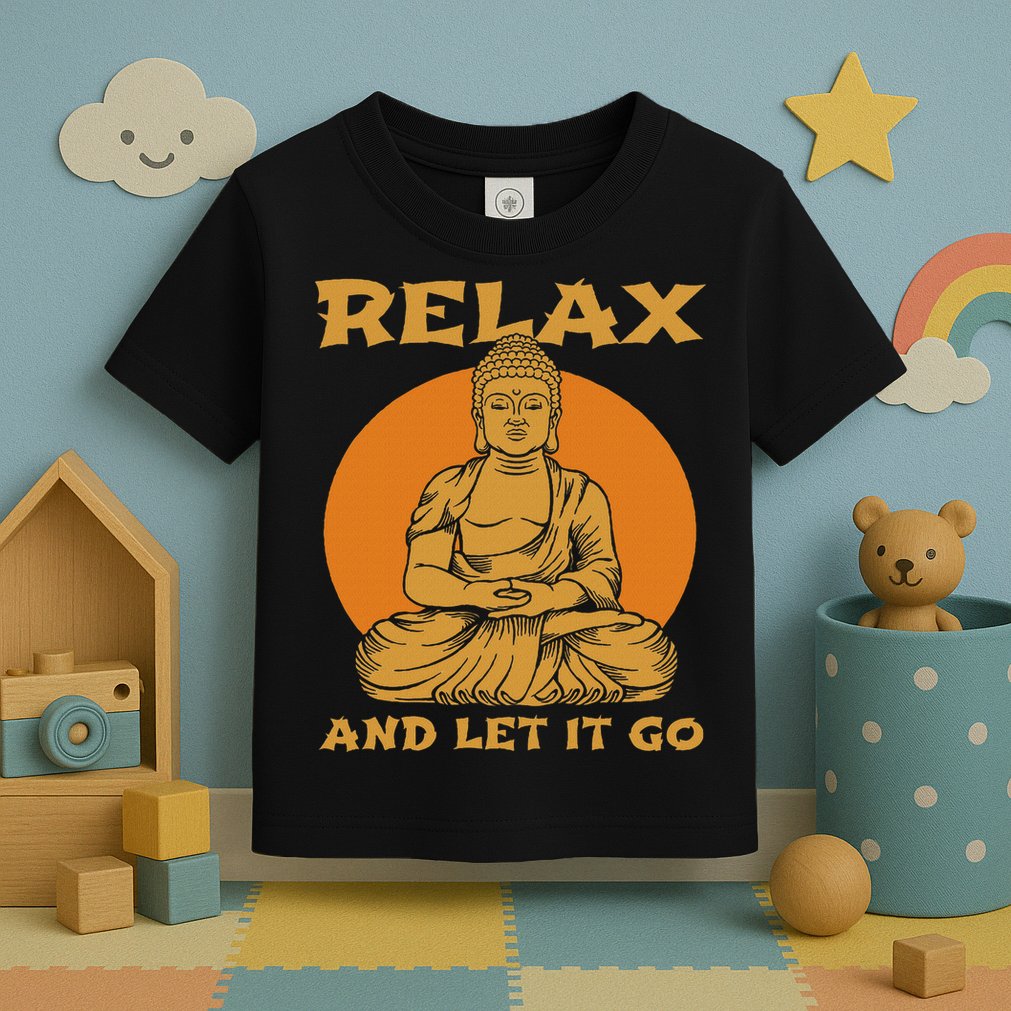 Buddha Inner Peace Relax Let It Go Buddhist Wellness Gift Toddler T-Shirt