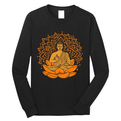 Buddha Inner Peace Relax And Let It Go Long Sleeve Shirt