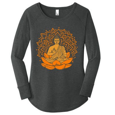 Buddha Inner Peace Relax And Let It Go Women's Perfect Tri Tunic Long Sleeve Shirt