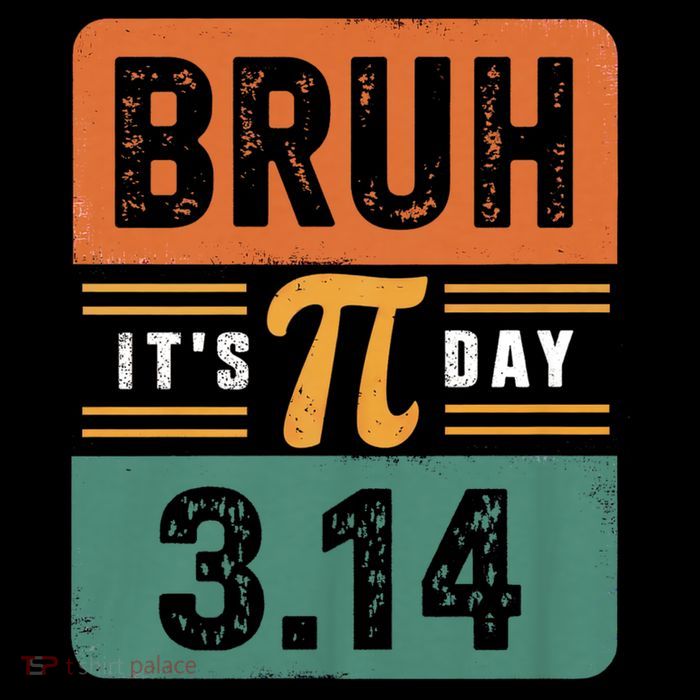 Bruh It's Pi Day 3.14 Day Teacher Button