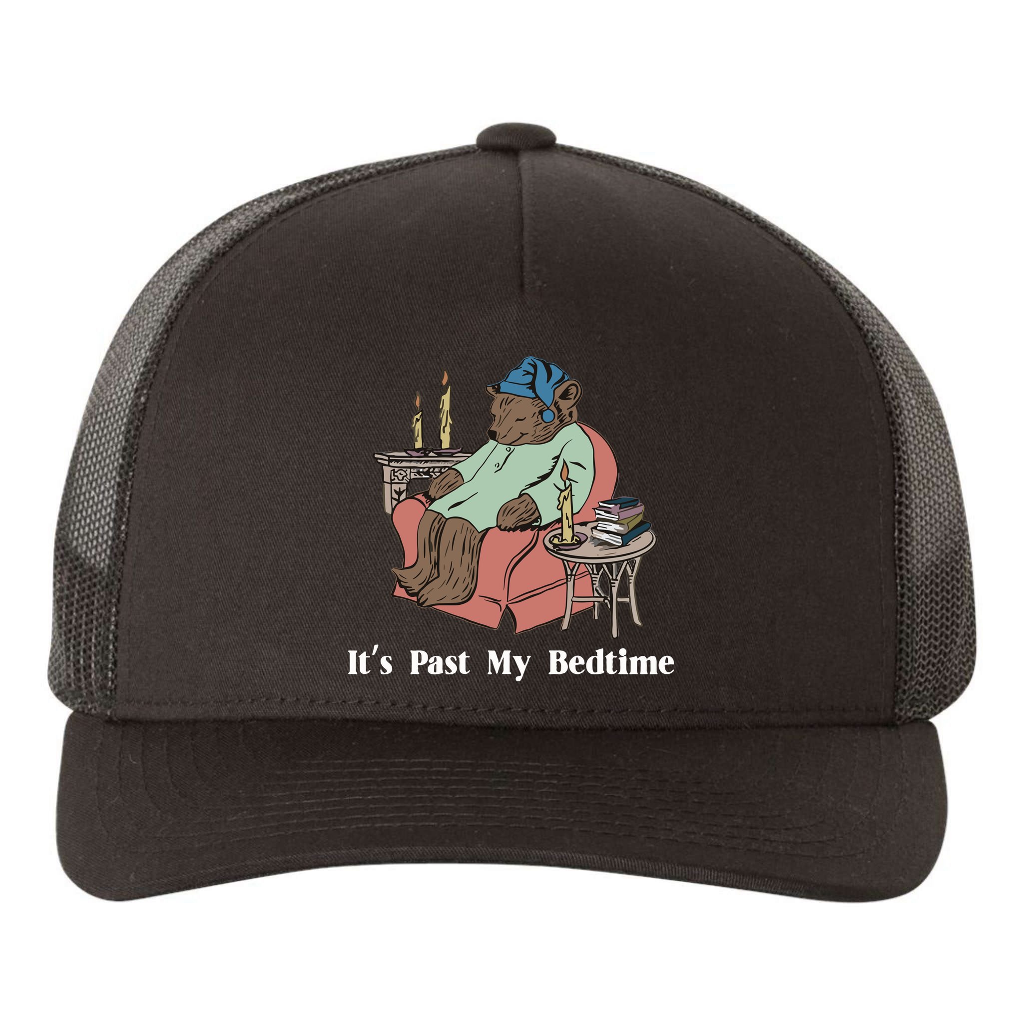 Bear Its Past My Bedtime Yupoong Adult 5-Panel Trucker Hat