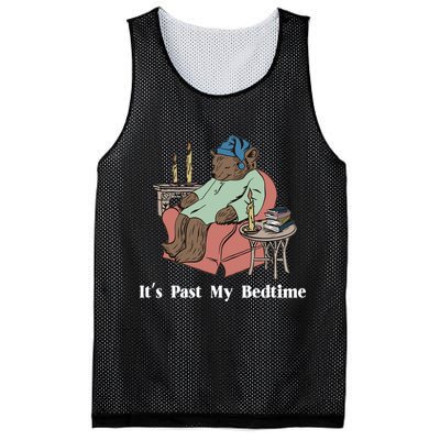 Bear Its Past My Bedtime Mesh Reversible Basketball Jersey Tank