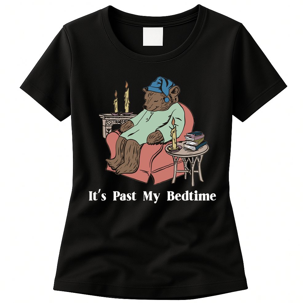 Bear Its Past My Bedtime Womens T-Shirt