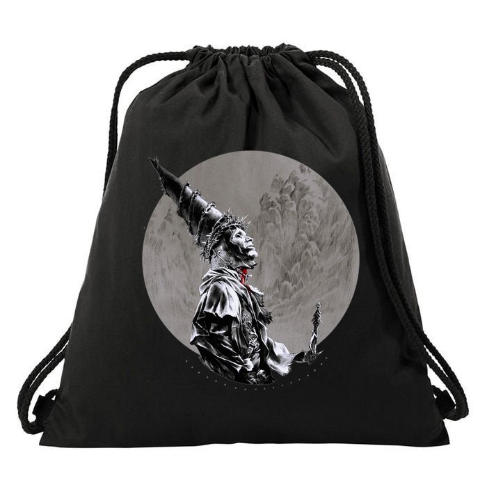 Blasphemous Indie Pop Art Drawstring Bag