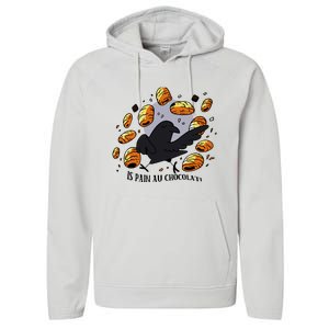 Bird Is Pain Au Chocolat Performance Fleece Hoodie