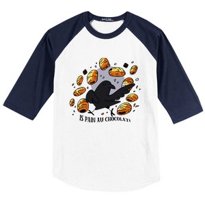 Bird Is Pain Au Chocolat Baseball Sleeve Shirt