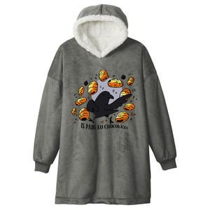 Bird Is Pain Au Chocolat Hooded Wearable Blanket