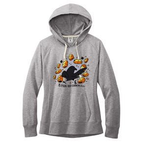 Bird Is Pain Au Chocolat Women's Fleece Hoodie