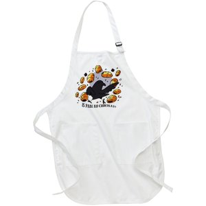 Bird Is Pain Au Chocolat Full-Length Apron With Pockets