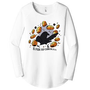 Bird Is Pain Au Chocolat Women's Perfect Tri Tunic Long Sleeve Shirt