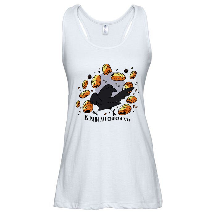 Bird Is Pain Au Chocolat Ladies Essential Flowy Tank