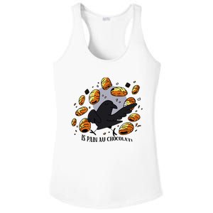 Bird Is Pain Au Chocolat Ladies PosiCharge Competitor Racerback Tank