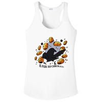 Bird Is Pain Au Chocolat Ladies PosiCharge Competitor Racerback Tank