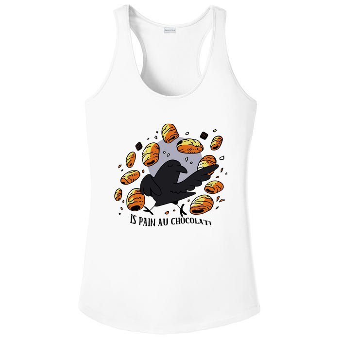 Bird Is Pain Au Chocolat Ladies PosiCharge Competitor Racerback Tank