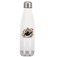 Bird Is Pain Au Chocolat Stainless Steel Insulated Water Bottle