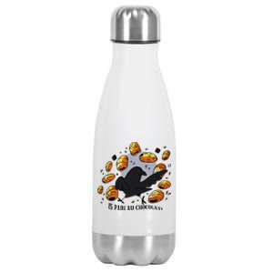 Bird Is Pain Au Chocolat Stainless Steel Insulated Water Bottle