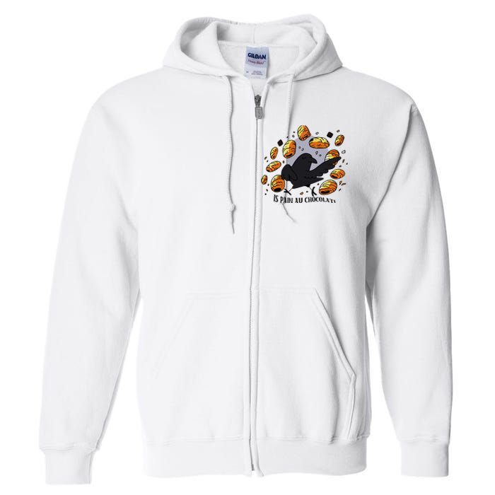 Bird Is Pain Au Chocolat Full Zip Hoodie