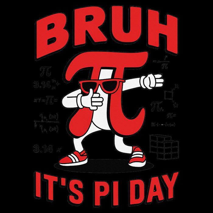 Bruh Its Pi Day Funny Math Humor Classroom Design Poster