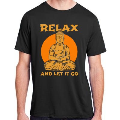 Buddha Inner Peace Relax Let It Go Buddhist Wellness Gift Adult ChromaSoft Performance T-Shirt