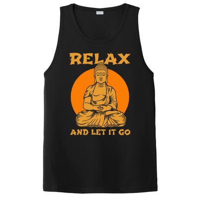 Buddha Inner Peace Relax Let It Go Buddhist Wellness Gift PosiCharge Competitor Tank