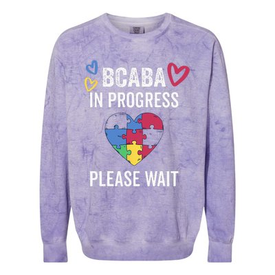 BCABA In Progress Future BCBA Colorblast Crewneck Sweatshirt