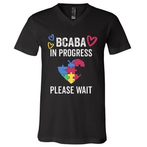 BCABA In Progress Future BCBA V-Neck T-Shirt