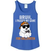 Bruh I Paused My Game For Halloween Funny Gaming Halloween Gift Ladies Essential Tank