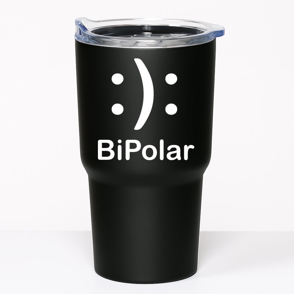Bipolar Smiley Tumbler