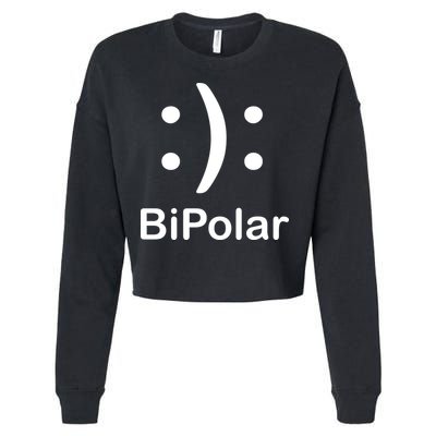 Bipolar Smiley Cropped Pullover Crew