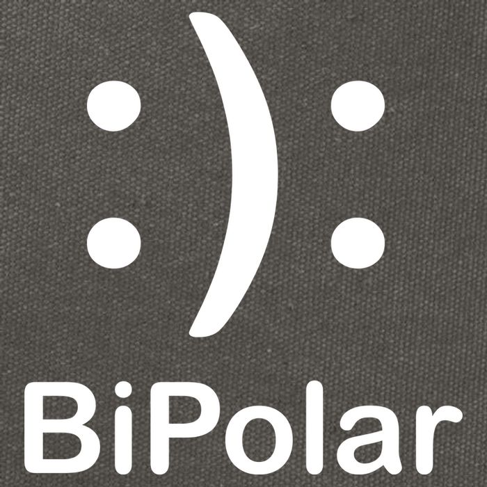 Bipolar Smiley Cotton Canvas Backpack