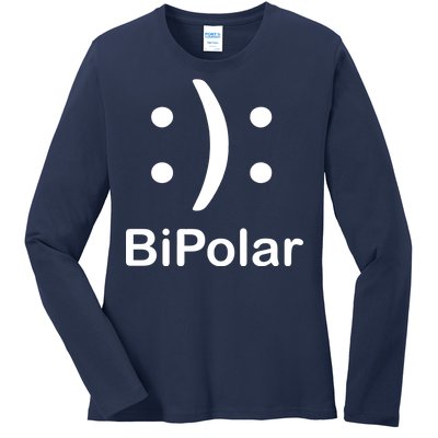 Bipolar Smiley Ladies Long Sleeve Shirt