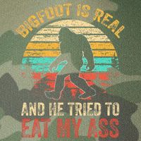 Bigfoot Is Real And He Tried To Eat My Ass Legacy Tie Dye Trucker Hat